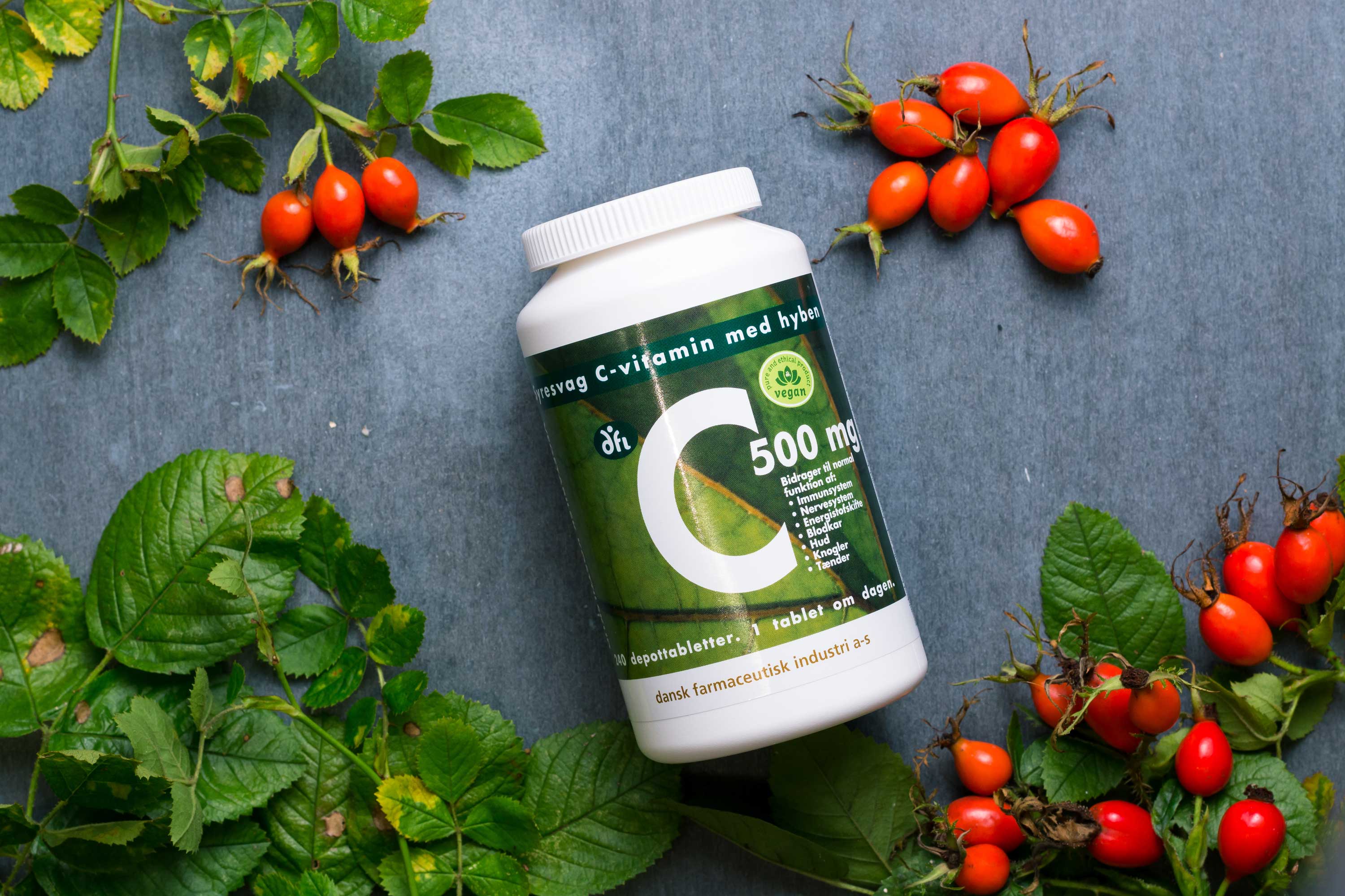 C500 - Et vegansk tilskud af 500 mg C vitamin